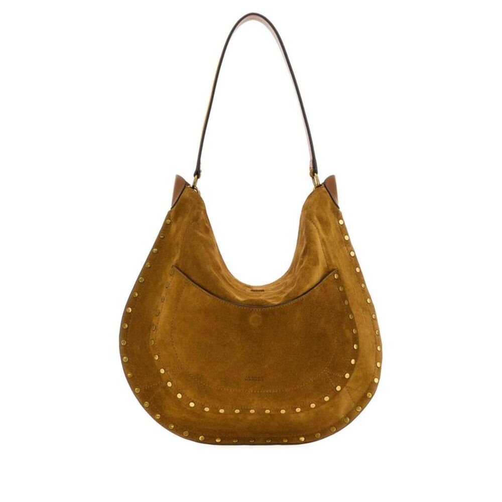 Isabel Marant Women Camel Suede Hobo Pocket Shopping Bag